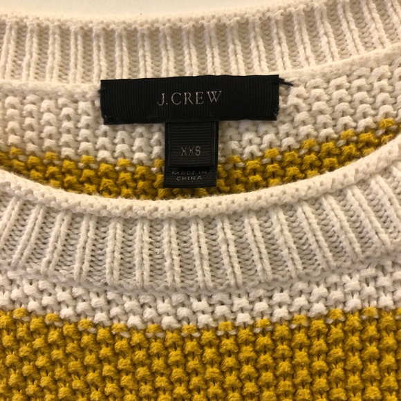 J. Crew Yellow Stripped Sweater - Picture 3 of 4